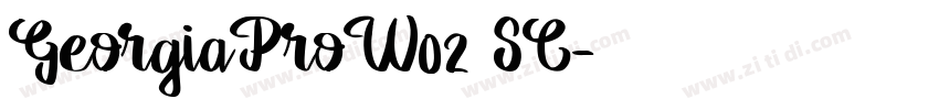 GeorgiaProW02 SC字体转换